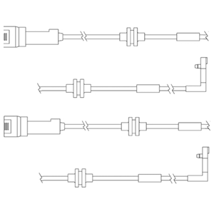 Kit de contact avertisseur, usure des plaquettes de freins