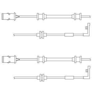 Kit de contact avertisseur, usure des plaquettes de freins