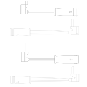 Kit de contact avertisseur, usure des plaquettes de freins