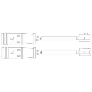 Kit de contact avertisseur, usure des plaquettes de freins