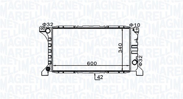 Radiateur 350213154200 pour Ford Transit Camionnette