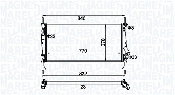 Radiateur 350213158900 pour Ford Transit Camionnette