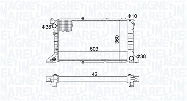 Radiateur 350213163800 pour Ford Transit Camionnette