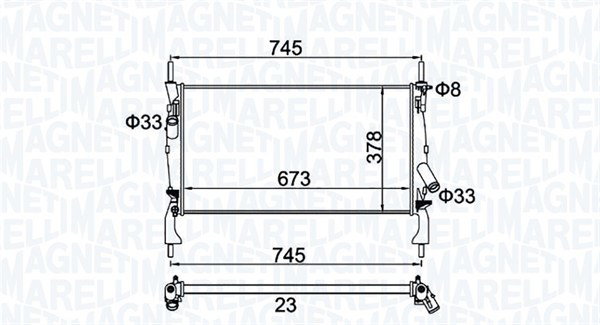 Radiateur 350213173900 pour Ford Transit Camionnette
