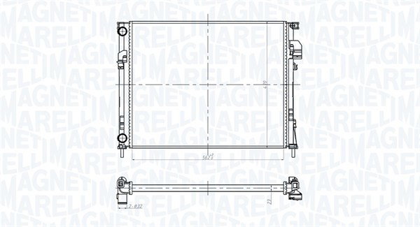 Radiateur 350213181600 pour Opel Vivaro A Camionnette
