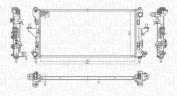 Radiateur 350213198200 pour Peugeot Boxer Camionnette