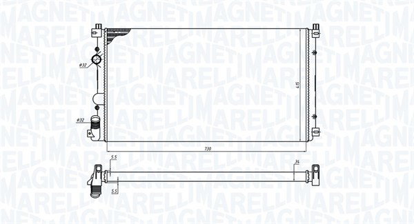 Radiateur 350213198800 pour Opel Movano A Camionnette