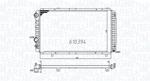 Radiateur 350213706000 pour Peugeot Boxer Camionnette