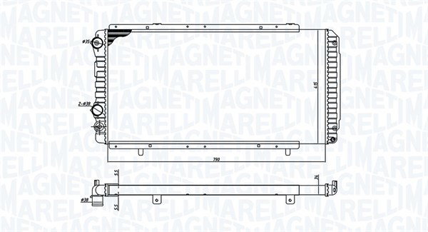 Radiateur 350213707000 pour Peugeot Boxer Camionnette