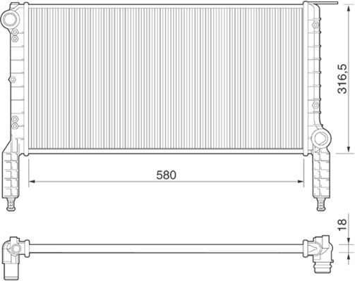 Radiateur, refroidissement du moteur