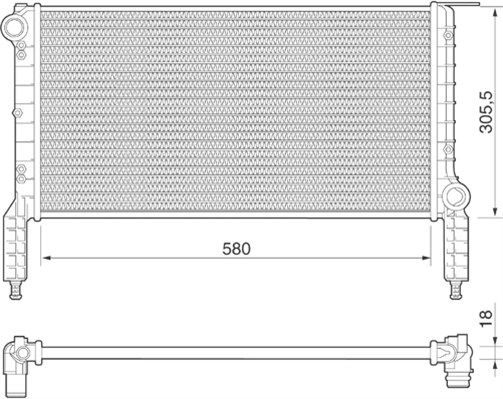 Radiateur, refroidissement du moteur