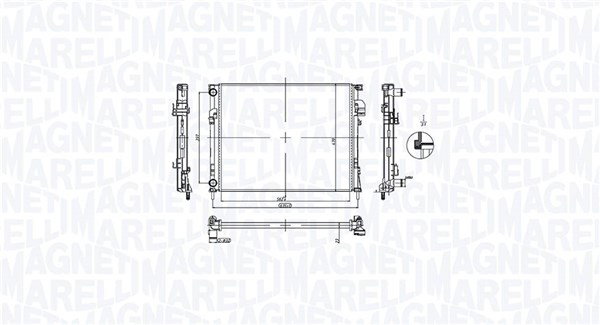 Radiateur 350213212900 pour Opel Vivaro A Camionnette