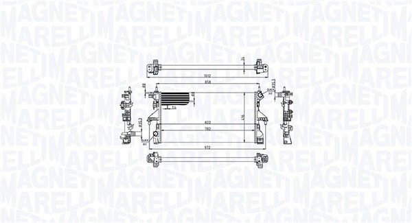 Radiateur 350213215100 pour Peugeot Boxer Camionnette