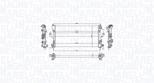 Radiateur 350213216900 pour Peugeot Boxer Camionnette