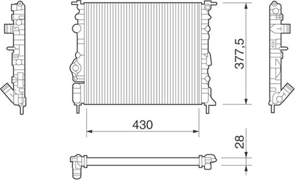 Radiateur, refroidissement du moteur