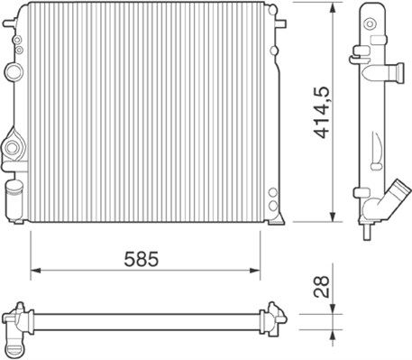 Radiateur, refroidissement du moteur