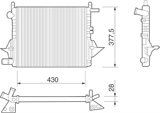 Radiateur, refroidissement du moteur