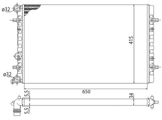 Radiateur, refroidissement du moteur