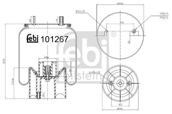 Soufflet à air, suspension pneumatique
