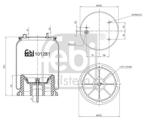 Soufflet à air, suspension pneumatique