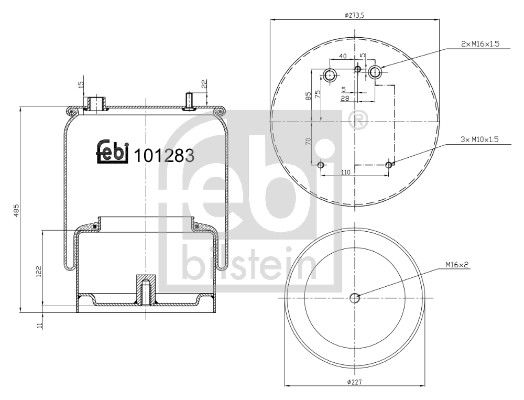 Soufflet à air, suspension pneumatique
