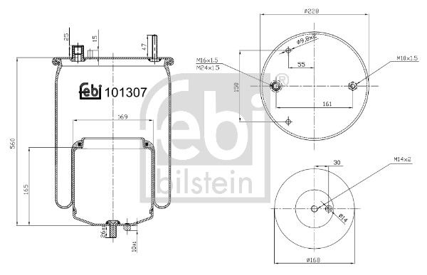 Soufflet à air, suspension pneumatique