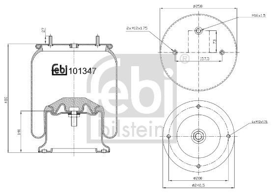 Soufflet à air, suspension pneumatique