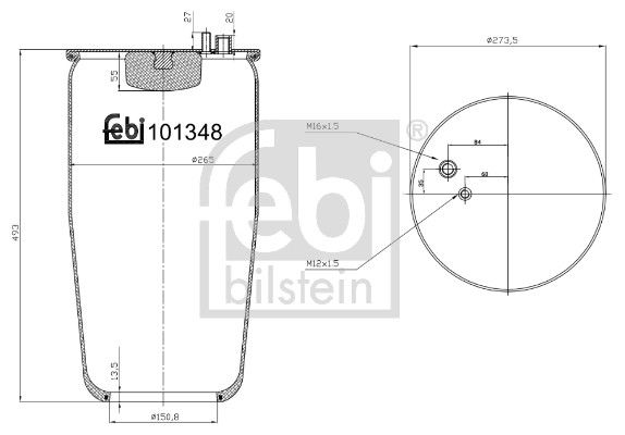 Soufflet à air, suspension pneumatique