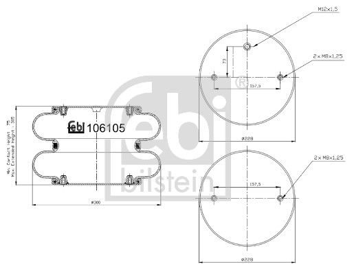 Soufflet à air, suspension pneumatique