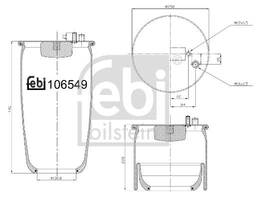 Soufflet à air, suspension pneumatique