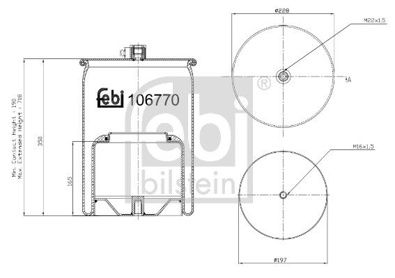 Soufflet à air, suspension pneumatique