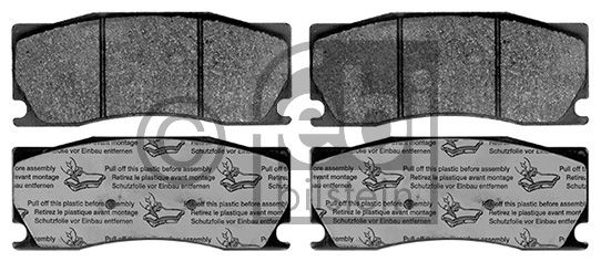Kit de plaquettes de frein, frein à disque