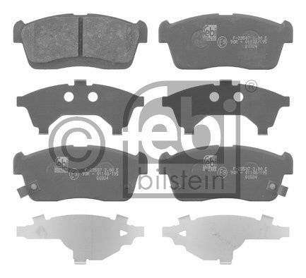 Kit de plaquettes de frein, frein à disque