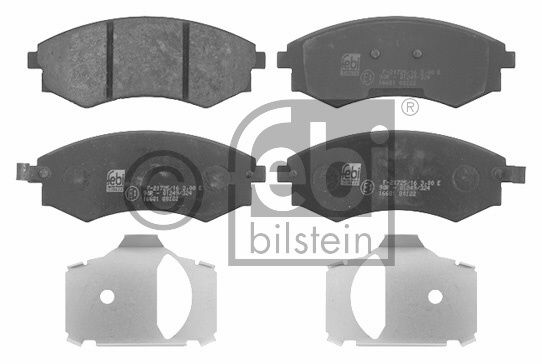 Kit de plaquettes de frein, frein à disque