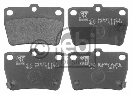 Kit de plaquettes de frein, frein à disque