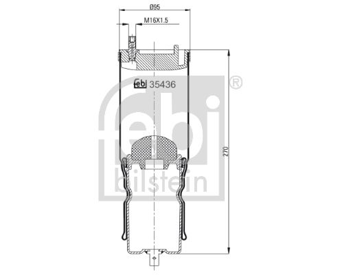 Ressort pneumatique, suspension de la cabine