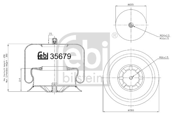 Ressort pneumatique, suspension pneumatique