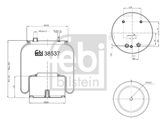 Soufflet à air, suspension pneumatique