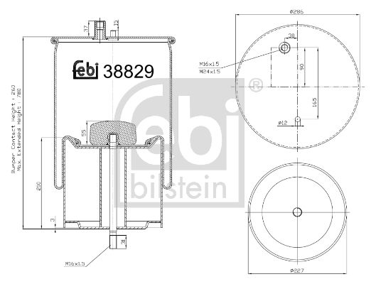 Soufflet à air, suspension pneumatique