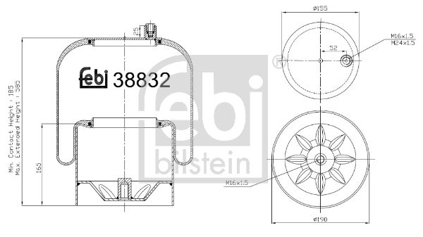 Ressort pneumatique, suspension pneumatique