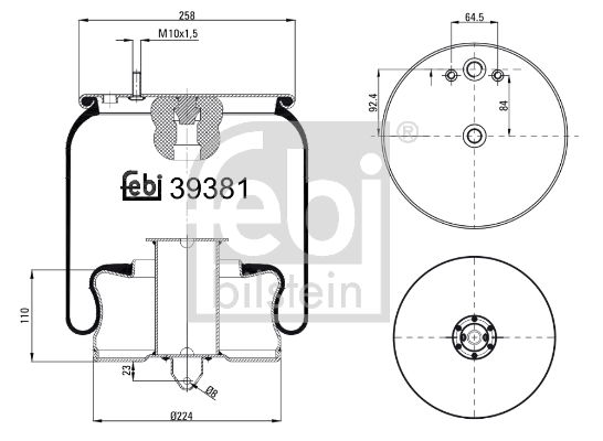 Ressort pneumatique, suspension pneumatique