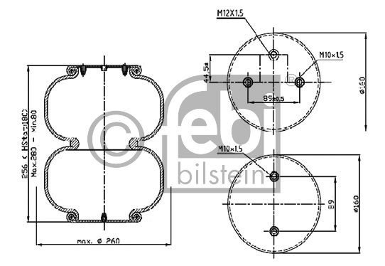 Soufflet à air, suspension pneumatique