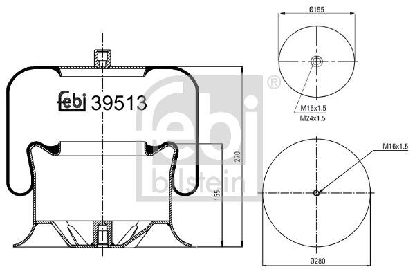 Soufflet à air, suspension pneumatique