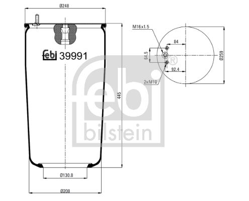 Ressort pneumatique, suspension pneumatique