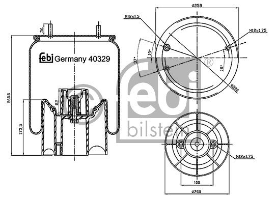 Soufflet à air, suspension pneumatique