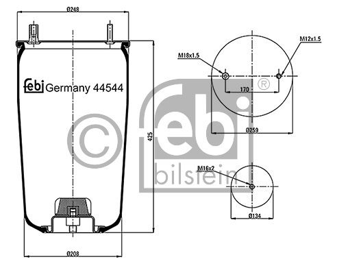 Soufflet à air, suspension pneumatique