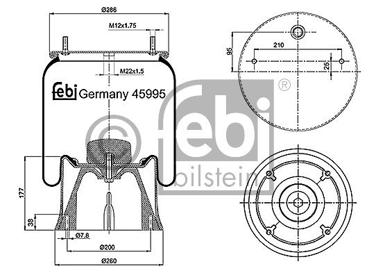 Soufflet à air, suspension pneumatique