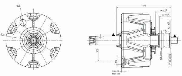 Rotor, alternateur Brand New DELCO REMY (Heavy Duty)