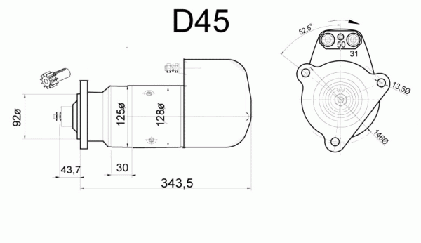 Démarreur Brand New DELCO REMY (Heavy Duty)