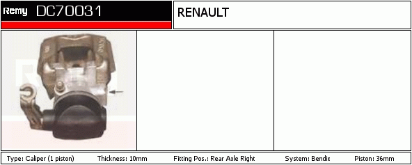 Étrier de frein Remanufactured REMY (Multiline)